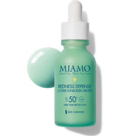 Miamo Redness Defense Sunscreen Drops SPF 50+ - Siero protezione solare anti rossore 30 ml