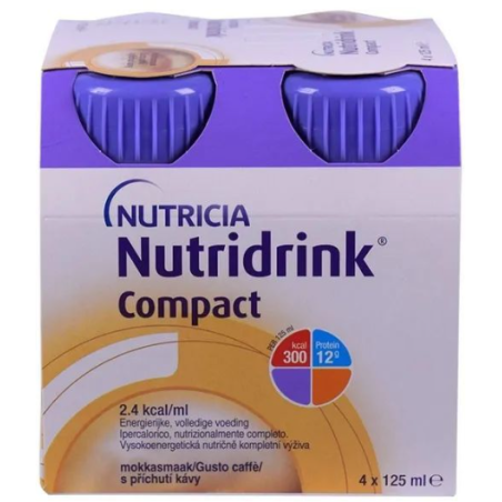 NUTRICIA NUTRIDRINK COMPACT GUSTO CAFFE' 4 BOTTIGLIE DA 125ML NUTRICIA NUTRIDRINK COMPACT GUSTO CAFFE' 4 BOTTIGLIE DA 125ML