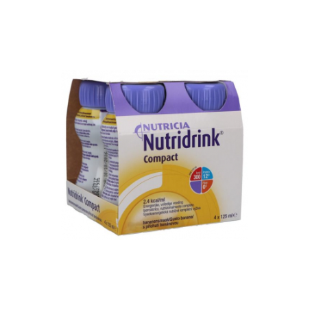 NUTRICIA NUTRIDRINK COMPACT GUSTO BANANA 4 BOTTIGLIE DA 125ML NUTRICIA NUTRIDRINK COMPACT GUSTO BANANA 4 BOTTIGLIE DA 125ML