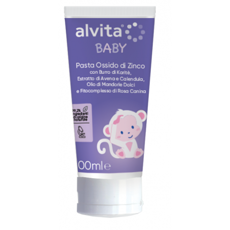 Alvita Baby Pasta ossido di zinco per cambio pannolino e irritazioni 100 ml