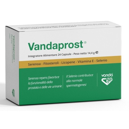 Vandaprost integratore per funzionalità della prostata e delle vie urinarie 24 capsule Vandaprost integratore per funzionalità della prostata e delle vie urinarie 24 capsule