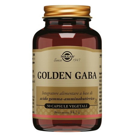 Solgar Golden Gaba integratore per sistema nervoso 50 capsule vegetali Solgar Golden Gaba integratore per sistema nervoso 50 capsule vegetali