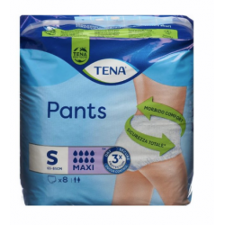 MUTANDINA PULL UP ASSORBENTE TENA PANTS MAXI TAGLIA SMALL 8PEZZI