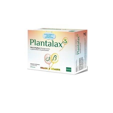 Plantalax 3 Pesca-Limone 20 Bustine Integratore Contro la Stitichezza Plantalax 3 Pesca-Limone 20 Bustine Integratore Contro la Stitichezza