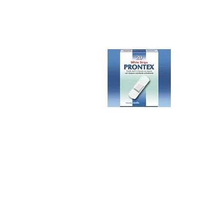 Prontex White Strips cerotti ipoallergenici traspiranti taglia M 20 pezzi Prontex White Strips cerotti ipoallergenici traspiranti taglia M 20 pezzi