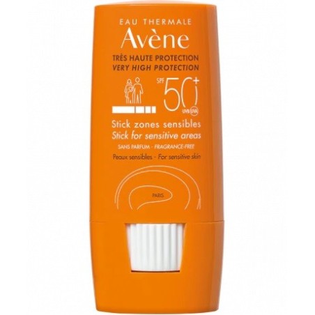 Avene Eau Thermale Stick Large Zone Sensibili SPF50+ protezione solare 8 g Avene Eau Thermale Stick Large Zone Sensibili SPF50+ protezione solare 8 g