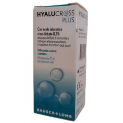 Hyalucross Plus Collirio Sterile con Acido Ialuronico per Occhio Secco 10ml