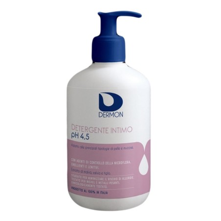 Dermon Detergente intimo delicato uso frequente pH 4,5 500 ml Dermon Detergente intimo delicato uso frequente pH 4,5 500 ml