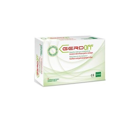 GerdOFF 20 Compresse - Integratore per Bruciore di Stomaco e Reflusso