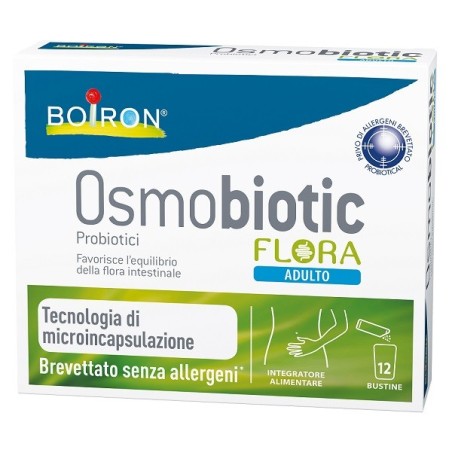 Boiron Osmobiotic Flora Adulto integratore con probiotici per l'intestino 12 bustine Boiron Osmobiotic Flora Adulto integratore con probiotici per l'intestino 12 bustine
