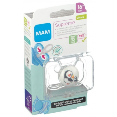 MAM SUPREME 16+ SILICONE 1X NEUTRO MAM SUPREME 16+ SILICONE 1X NEUTRO