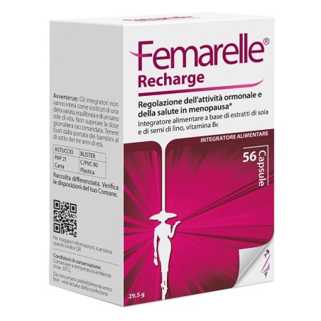 Femarelle Recharge integratore per il benessere in menopausa 56 capsule Femarelle Recharge integratore per il benessere in menopausa 56 capsule
