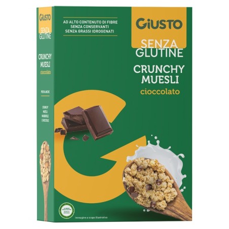 Giusto Senza Glutine Crunchy Muesli Avena E Cioccolato 375 g Giusto Senza Glutine Crunchy Muesli Avena E Cioccolato 375 g