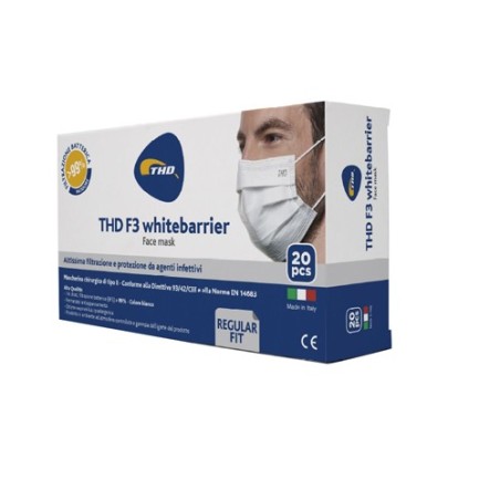 MASCHERINA CHIRURGICA THD MASK F3 WHITEBARRIER MULTI REGULAR20 PEZZI MASCHERINA CHIRURGICA THD MASK F3 WHITEBARRIER MULTI REGULAR20 PEZZI