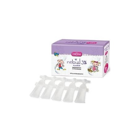 Nebial 3% 20 Flaconcini Soluzione Salina per Lavaggi Nasali per Bambini Nebial 3% 20 Flaconcini Soluzione Salina per Lavaggi Nasali per Bambini