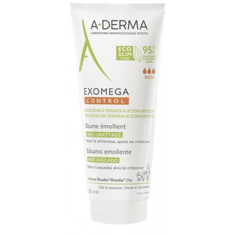 A-Derma Exomega Control Balsamo Emolliente Anti-Grattage per Dermatite Atopica 200ml