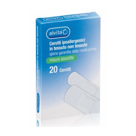 Alvita  Cerotti ipoallergenici in TNT misure assortite 20 pezzi