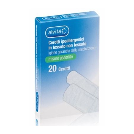 Alvita Cerotti ipoallergenici in TNT misure assortite 20 pezzi Alvita Cerotti ipoallergenici in TNT misure assortite 20 pezzi
