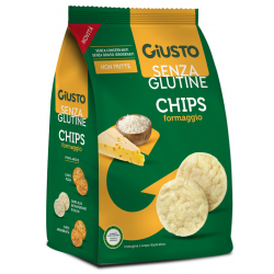 Giusto Senza Glutine Chips al formaggio croccanti 40 g