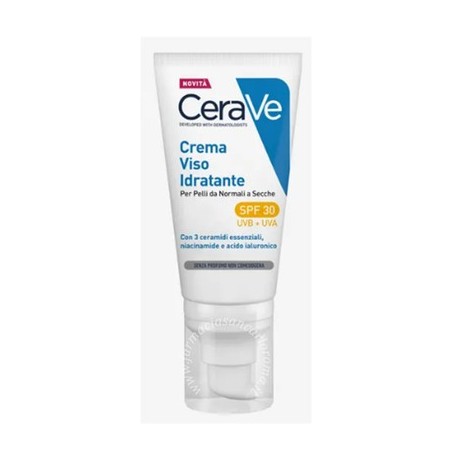 Cerave Crema Viso Idratante SPF30 per pelli normali e secche 52 ml Cerave Crema Viso Idratante SPF30 per pelli normali e secche 52 ml