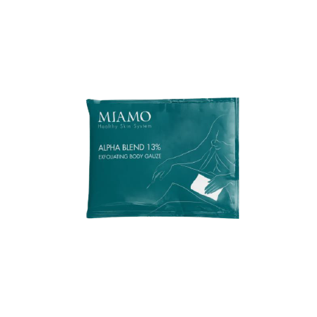 Miamo Alpha Blend 13% - Garza corpo esfoliante imbevute per doppia esfoliazione 1 garza monodose Miamo Alpha Blend 13% - Garza corpo esfoliante imbevute per doppia esfoliazione 1 garza monodose