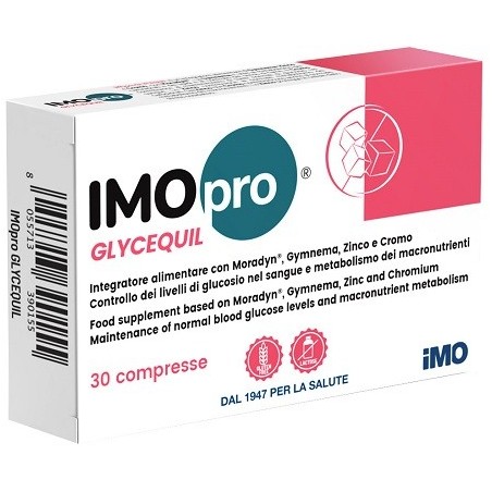 IMOpro Glycequil Integratore per i normali livelli di glucosioi nel sangue 30 compresse IMOpro Glycequil Integratore per i normali livelli di glucosioi nel sangue 30 compresse