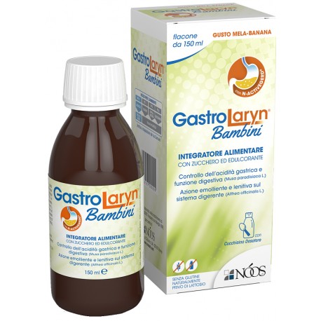 Noos Gastrolaryn Bambini integratore per la digestione gusto mela banana 150 ml