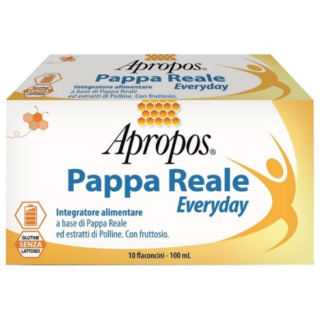 Apropos Pappa Reale Everyday Integratore Ricostituente 10 flaconcini Apropos Pappa Reale Everyday Integratore Ricostituente 10 flaconcini