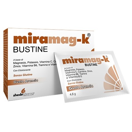 Shedir Pharma Miramag-k 20 Bustine 4,6 G - Integratore di minerali e vitamine