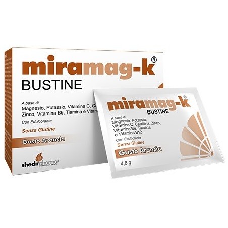 Shedir Pharma Miramag-k 20 Bustine 4,6 G - Integratore di minerali e vitamine Shedir Pharma Miramag-k 20 Bustine 4,6 G - Integratore di minerali e vitamine