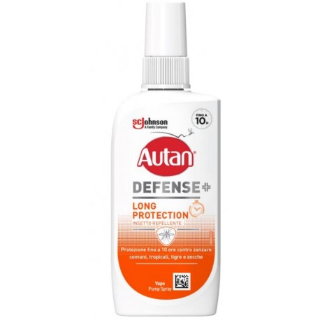 Autan Defense Long Protection Repellente per Zanzare di Lunga Durata 100ml