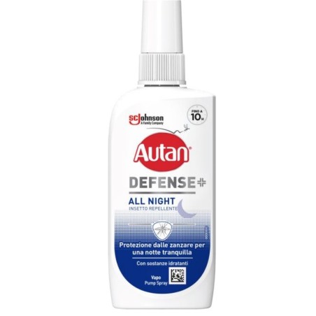 Autan Defense All-Night Protezione Zanzare Giorno e Notte 100ml Autan Defense All-Night Protezione Zanzare Giorno e Notte 100ml