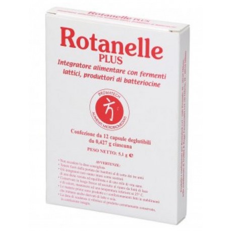 Bromatech Rotanelle Plus integratore per flora batterica intestinale 24 capsule