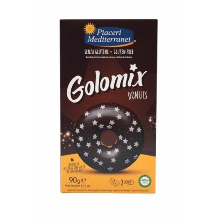 Piaceri Mediterranei Golomix Donuts 2 ciambelle senza glutine al cacao Piaceri Mediterranei Golomix Donuts 2 ciambelle senza glutine al cacao