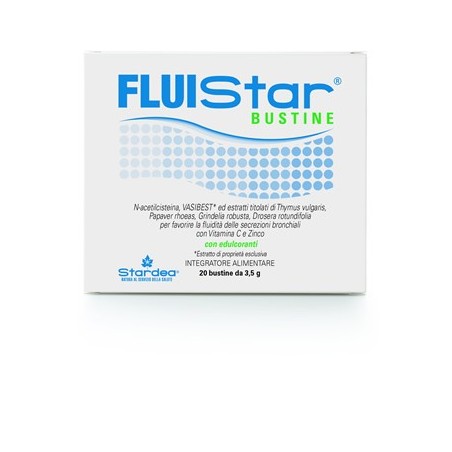 Stardea Fluistar Bustine integratore per il benessere delle vie respiratorie 20 bustine Stardea Fluistar Bustine integratore per il benessere delle vie respiratorie 20 bustine