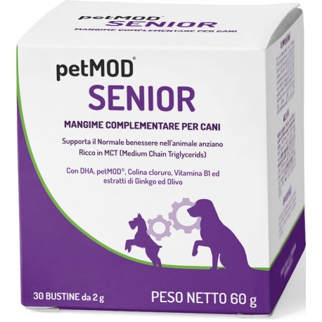 Prosol Petmod Senior integratore liquido per il benessere del cane anziano 30 bustine