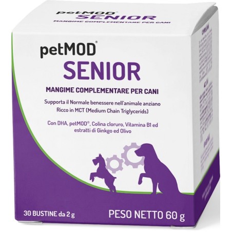 Prosol Petmod Senior integratore liquido per il benessere del cane anziano 30 bustine Prosol Petmod Senior integratore liquido per il benessere del cane anziano 30 bustine