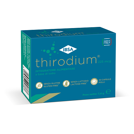 Ibsa Thirodium 225 mcg integratore a base di iodio 30 capsule molli