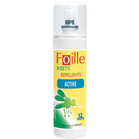 Foille Active Insetti repellente per zanzare flebotomi e zecche 100 ml Foille Active Insetti repellente per zanzare flebotomi e zecche 100 ml