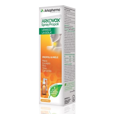 Arkofarm Arkovox Propoli Spray lenitivo per la gola 30 ml Arkofarm Arkovox Propoli Spray lenitivo per la gola 30 ml