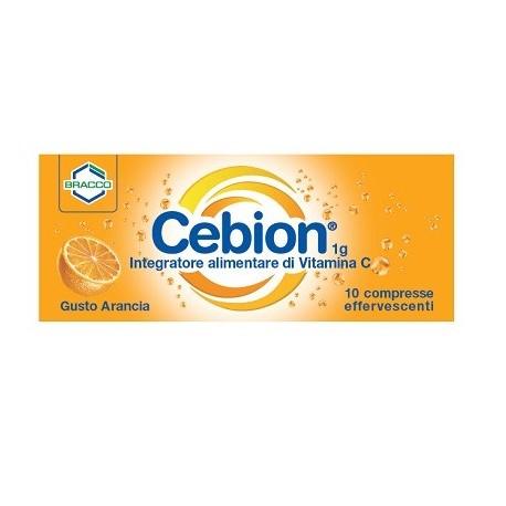 Cebion Arancia 10 Compresse Effervescenti - Integratore di Vitamina C