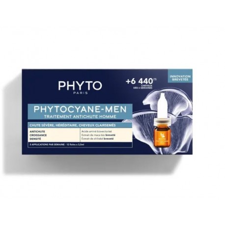 Phyto Phytocyane Men trattamento caduta severa dei capelli 12 fiale 5 ml