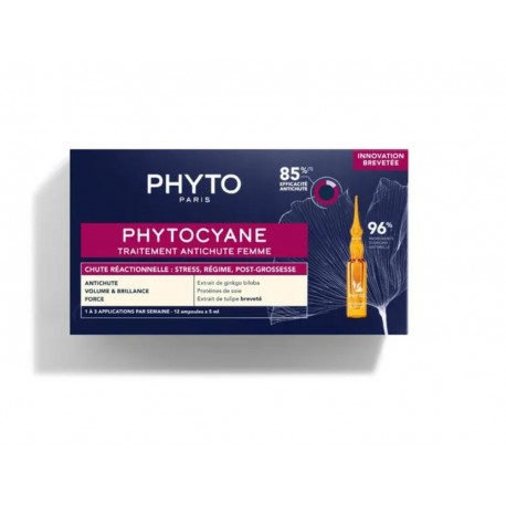 Phyto Phytocyane Trattamento donna caduta temporanea dei capelli 12 fiale 5 ml