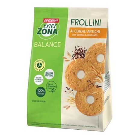 Enervit Enerzona Frollini ai Cereali Antichi vegani ricchi di proteine 250 g Enervit Enerzona Frollini ai Cereali Antichi vegani ricchi di proteine 250 g