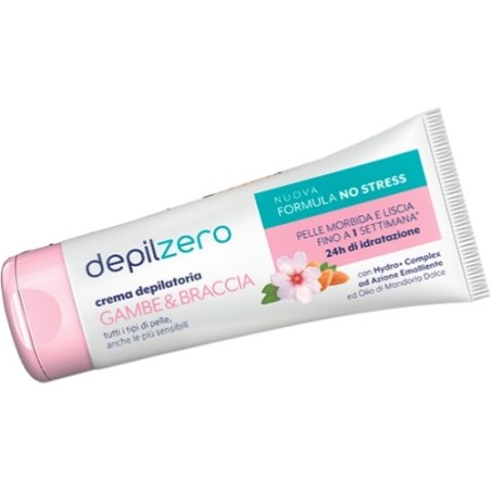 Depilzero Crema depilatoria gambe e braccia pelle sensibile 256 g Depilzero Crema depilatoria gambe e braccia pelle sensibile 256 g