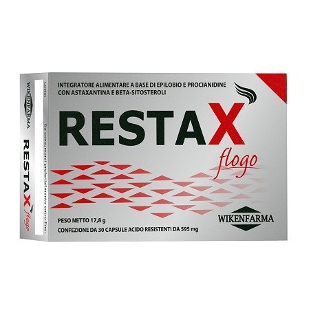 Wikenfarma Restax Flogo integratore per il benessere della prostata 30 capsule Wikenfarma Restax Flogo integratore per il benessere della prostata 30 capsule