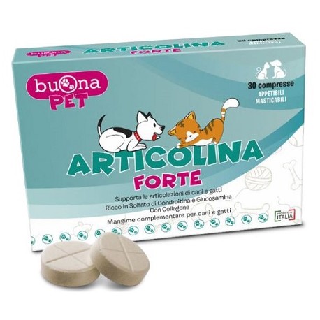 Articolina Forte Integratore per Ossa e Articolazioni di cani e gatti 30 compresse masticabili