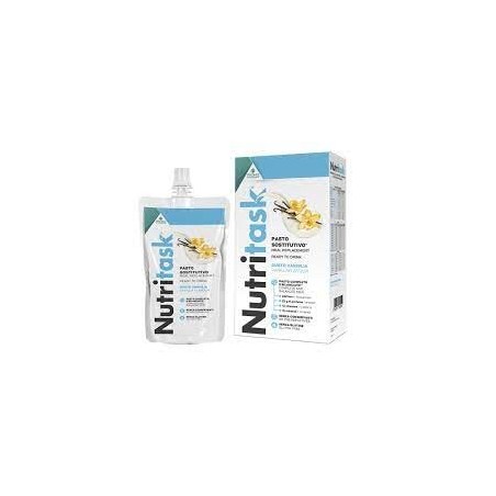 Nutritask pasto sostitutivo pronto da bere al gusto di vaniglia 440 g Nutritask pasto sostitutivo pronto da bere al gusto di vaniglia 440 g