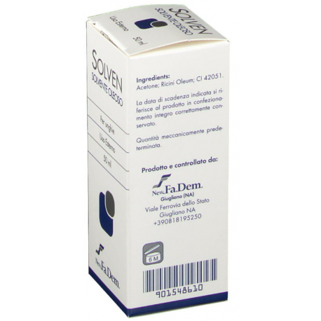 Acetone Solvente Oleoso 50 ml