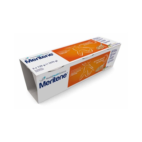 Meritene Crema dessert al gusto nocciola per malnutrizione 3 x 125 g